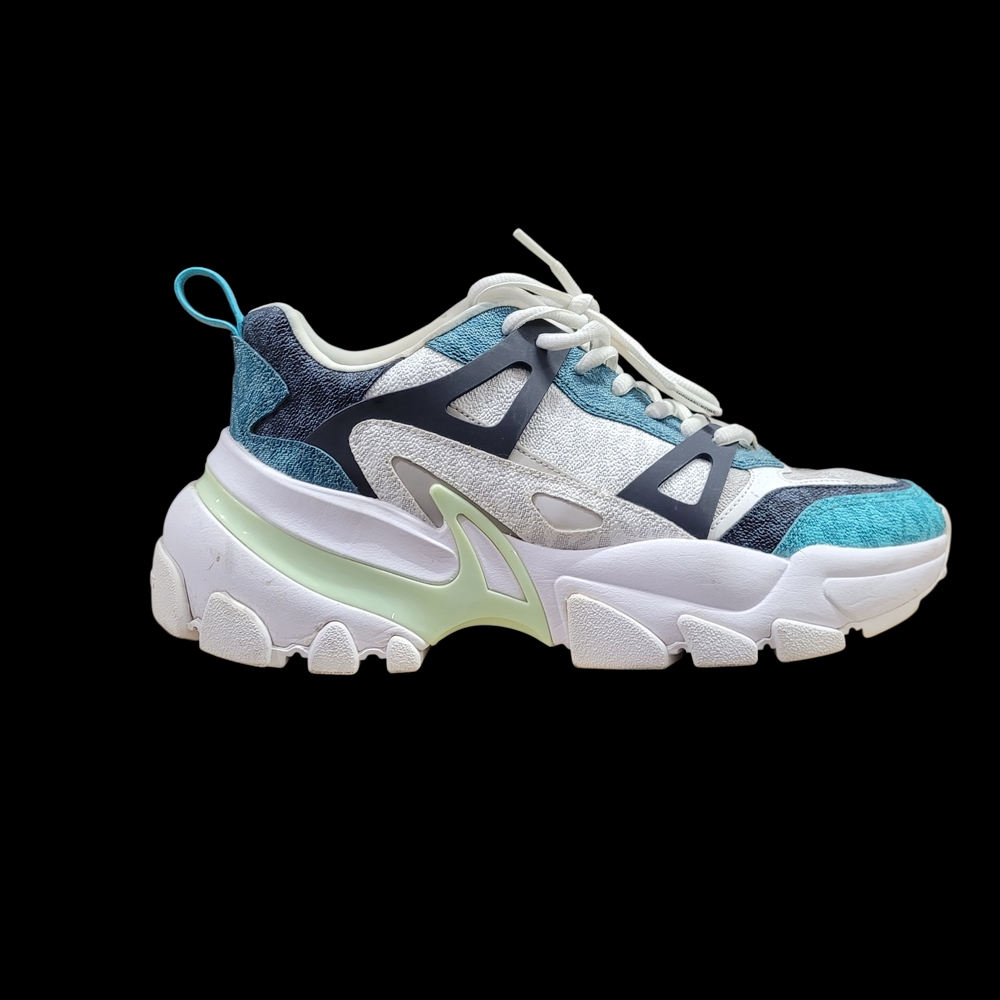 MICHAEL KORS tennis blue & white sneakers